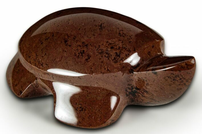 Polished Cinnamon (Mahogany) Obsidian Turtle - Oregon #331578